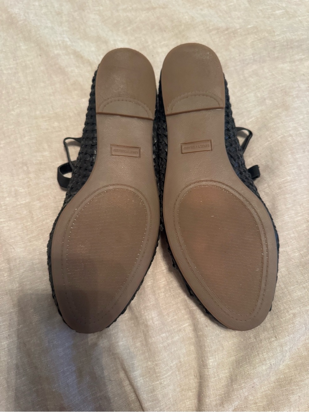 Lucky Brand Black Woven Crisscross Ballet Flats NWT! - Picture 6 of 7